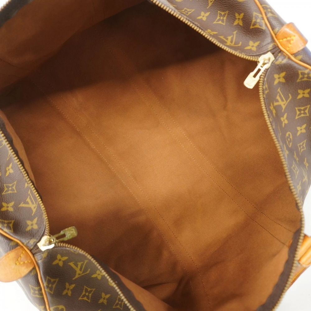 LOUIS VUITTON Authentic Brown Monogram Keepall 55 Boston Bag - Picture 4 of 12